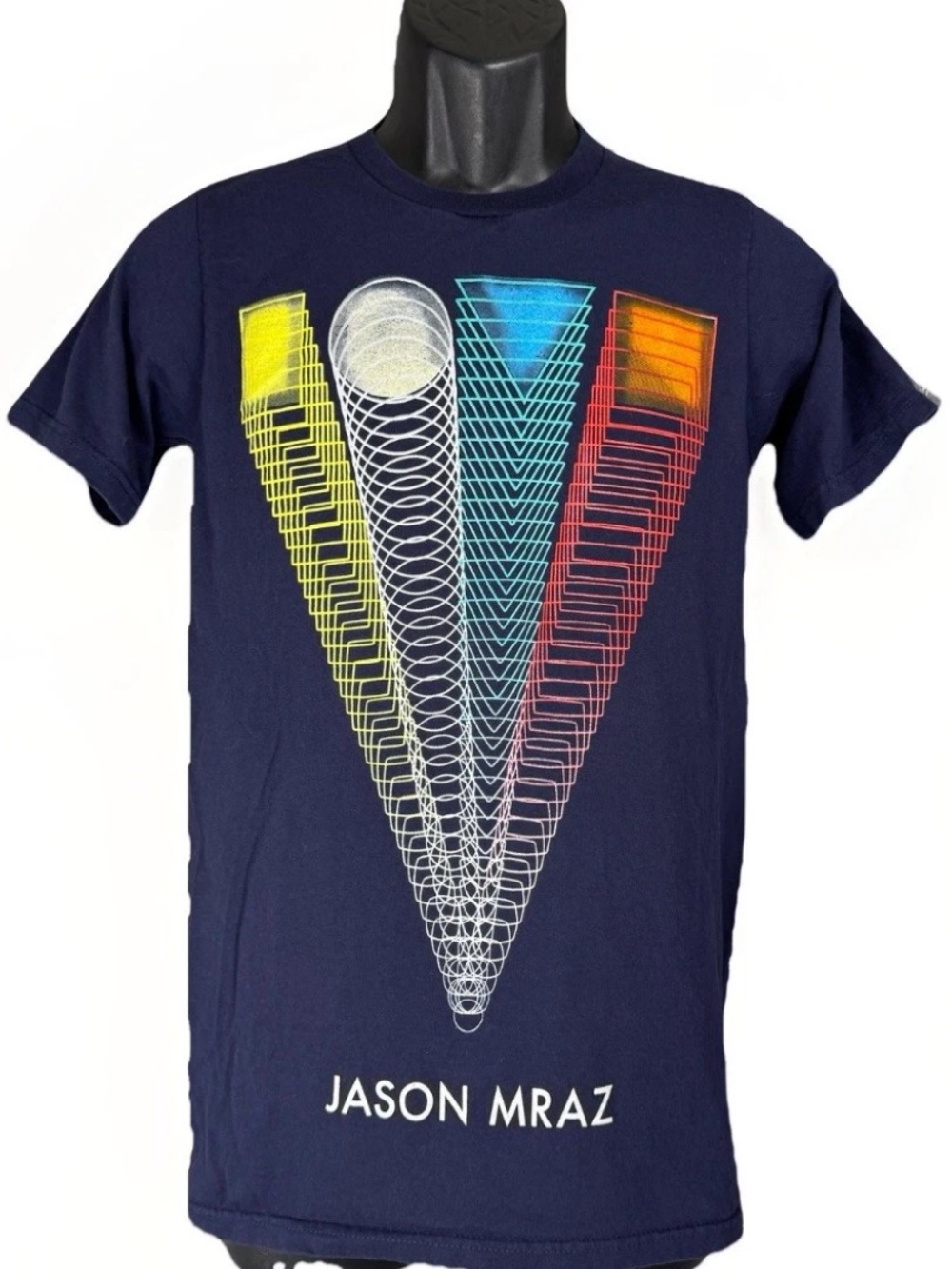 Jason Mraz Shirt Tour Is A Four Letter Word 2012 2-Sided Concert Band Tee Navy S